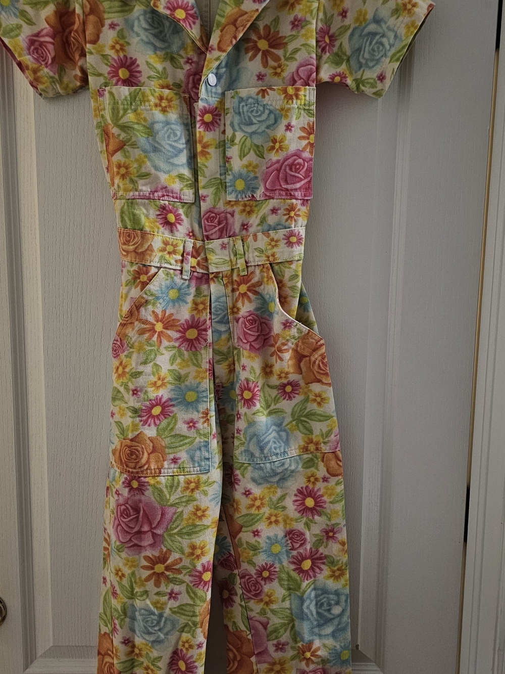 Big Bud Press Floral Jumpsuit in Pink, Yellow & Blue